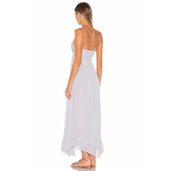 NEW Free People Adella Maxi Dress Stardust Small - Picture 4 of 17